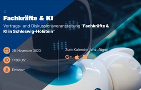 NORDAKADEMIE Einladung zur Veranstaltung "Fachkräfte & KI in Schleswig-Holstein"