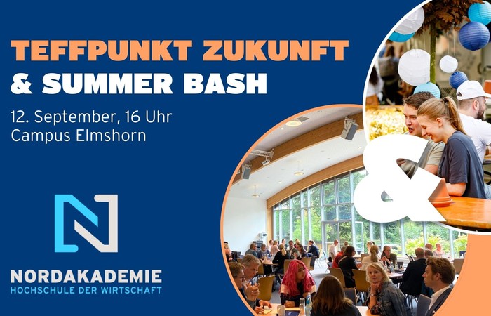 NORDAKADEMIE Einladung zum "Treffpunkt Zukunft mit NORDAKADEMIE Summer Bash"